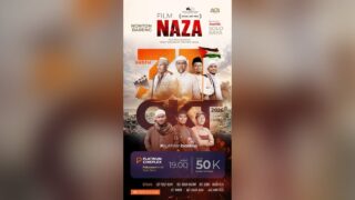 Poster nobar film NAZA bersama asatidz Solo Raya di Platinum Cineplex Pakuwon Mall Solo Baru, Sabtu 31 Oktober 2026.